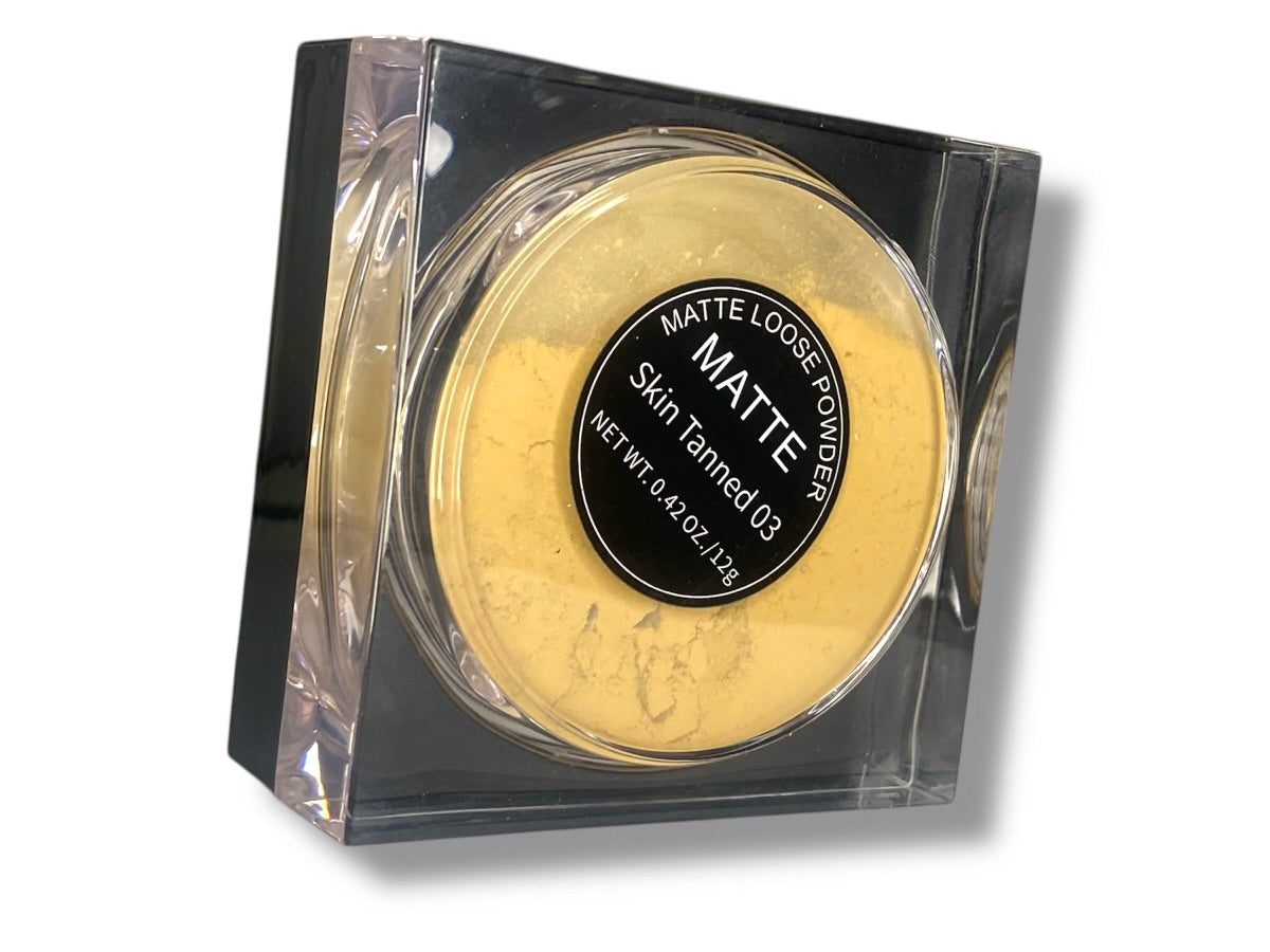 Matte Loose Powder SKIN TANNED #03 - J.E.V.A Make.Up Store