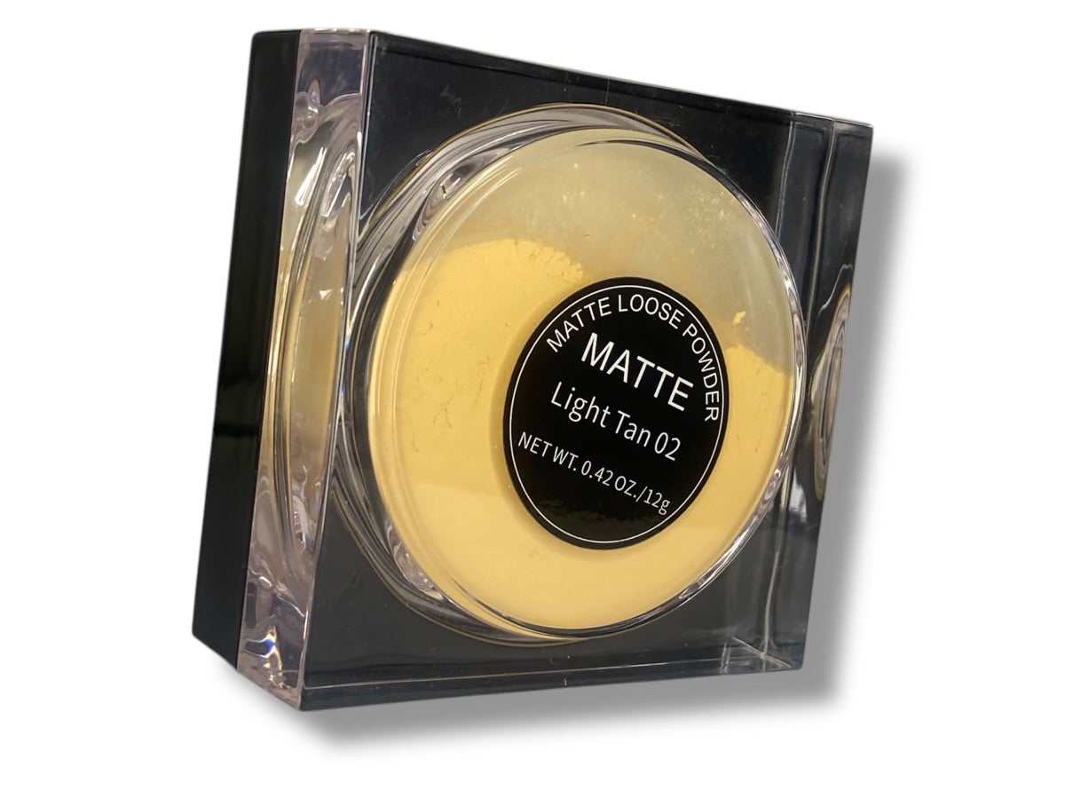 Matte Loose Powder LIGHT TAN #02 - J.E.V.A Make.Up Store